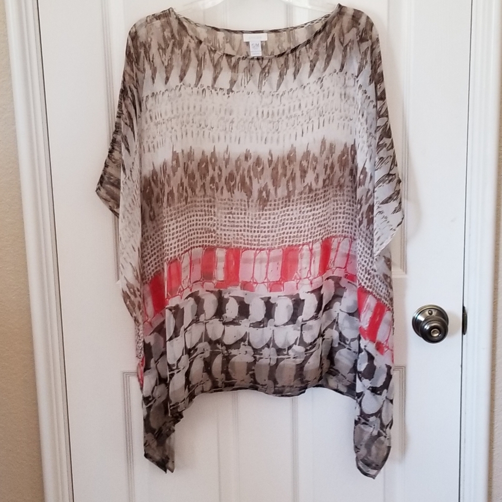 Sheer Poncho for a day or evening dress it up